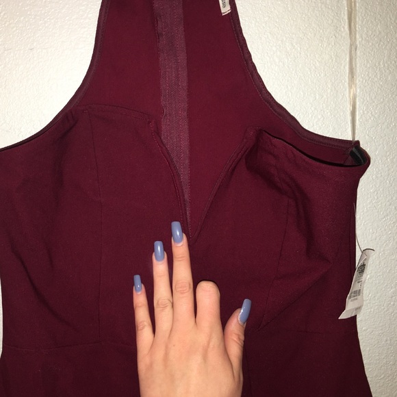 NWT - red fitted dress with attached collar - Picture 2 of 6